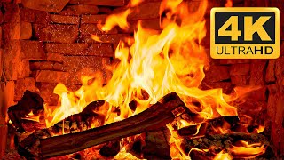 🔥 Coziest Christmas Fireplace 2024 🔥 Burning Fireplace amp Crackling Fire Sounds 4K UHD [upl. by Portwin320]