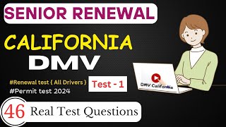 California Dmv Senior Written Test 2024  DMV Actual Test Paper  dmv California [upl. by Rebecca]