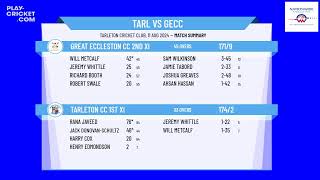 Tarleton CC 1st XI v Great Eccleston CC 2nd XI [upl. by Galligan]