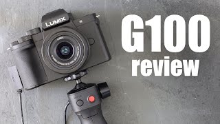 Panasonic Lumix G100 review vs ZV1 M50 G90 G95 [upl. by Ellehcrad]