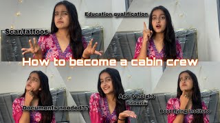 How To Become a Cabin Crew✈️ Eligibility CriteriaFOR FRESHERS cabincrew aviation [upl. by Latouche586]