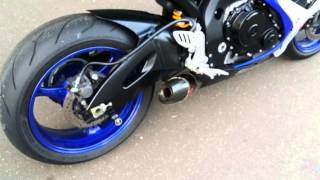 Suzuki GSXR K6 600 Akrapovic slip on exhaust [upl. by Aitak]