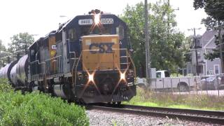 HD CSX SD402 8855 with nice K5LA WPCA11 Woodbury NJ [upl. by Baerl540]