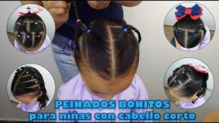 TOP 5 PEINADOS FACILES de 2021 PARA NIÑAS CABELLO CORTO 💞EASY HAIR STYLES FOR LITTLE GIRLS [upl. by Eillor124]