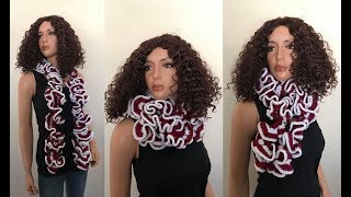 How To Crochet A Scarf Lilus Handmade Corner Video  220 [upl. by Ehcadroj362]