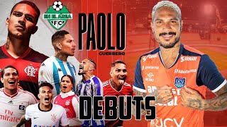 🟠🔵 Todos los debuts de PAOLO GUERRERO Bayern Munich Hamburgo Flamengo LDU etc [upl. by Llehsyt]