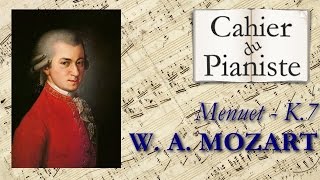 15  MENUET  K 7 de Wolfgang Amadeus Mozart [upl. by Leunammi610]