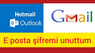 Gmail Hotmail hesabı kurtarma  Eposta şifremi unuttum [upl. by Yliram]