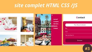 Découvrez Comment Créer un Site Web réactif utilisant HTML CSS et JavaScript [upl. by Coats]