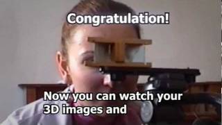 How to watch 3D movies without expensive hardware Reflecting Stereoscope [upl. by Haletta]