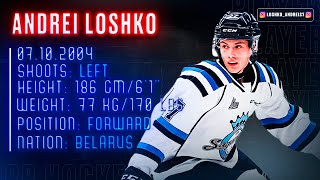 Andrei Loshko  Top Belarusian Prospects  Chicoutimi Sagueneens  NHL DRAFT 2023 [upl. by Risay898]