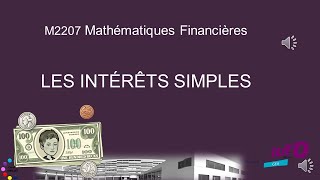 Cours de mathématiques financières  les intérêts simples [upl. by Kester190]