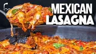 SPICY CHEESY amp INSANELY EASY TO MAKE MEXICAN LASAGNA  SAM THE COOKING GUY [upl. by Lagiba196]