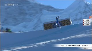 Alexis Pinturault Crash Wengen [upl. by Eyma]