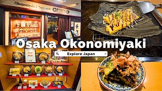 Pleasant Okonomiyaki Dining Experience  Osaka Japan  大阪 日本 [upl. by Amron]