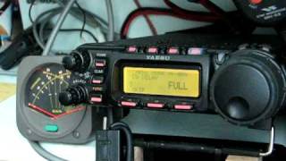 Yaesu FT857D CW operation and menu demonstration [upl. by Nileuqcaj425]