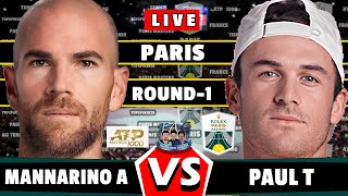 🔴LIVE A Mannarino vs T Paul • Rolex Paris Masters 2024 Round 1 Mannarino Paul tennis ATP [upl. by Diva]