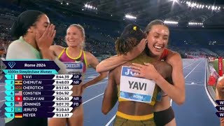 Winfred Yavi wins Womens 3000m Steeplechase at Rome Diamond League 2024 Beating Peruth Chemutai [upl. by Neyr]