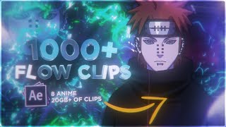 1000 Anime Flow Clips For Editing   Link Download in Description   AOTBlack Cloveretc [upl. by Phaidra]