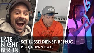 SchlüsseldienstBetrug Rezo Nura amp Klaas locken Abzocker in die Falle  Late Night Berlin [upl. by Dudden]