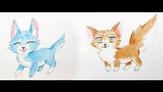 Manga Tiere zeichnen lernen 3 Fuchs und Hund  Manga Zeichenkurs  Comic Tiere [upl. by Liv]