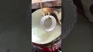 Make rings from silver wire  Jewelry Making  100 Cash  Silver ring Shorts [upl. by Velasco]