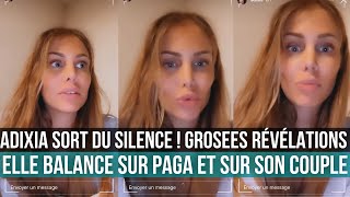 ADIXIA SORT DU SILENCE ELLE BALANCE SUR SA RELATION AVEC SIMON ET PAGA😱😳 [upl. by Bartle]