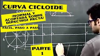 Geom plana curva cicloide de un ciclo y la acortada PARTE1 [upl. by Assiroc]