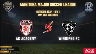 May 21st WSF Div 1 Ak Academy vs WInnipeg FC [upl. by Lah]