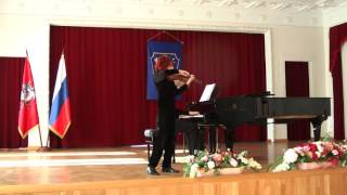 Daniil Bessonov violin Ivan Bessonov piano  Brahms Ungarischer Tanz Nr 1 [upl. by Airtemak]