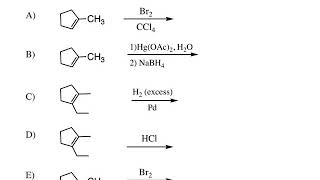 Alkene Reactions 1  Narrated Answer Key [upl. by Evelinn312]