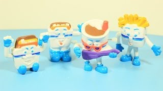 1992 WHITE CASTLE WINDUP CASTLEBURGER DUDES SET OF 4 RARE COLLECTIBLES VIDEO REVIEW [upl. by Icaj218]