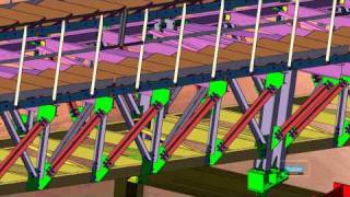 Essar Engineering Services Conveyor gallery amp trestleStruCadmodelwmv [upl. by Acinorev]