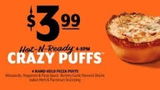 Little Caesars Commercial 2024  USA • 399 Crazy Puffs [upl. by Aieken]