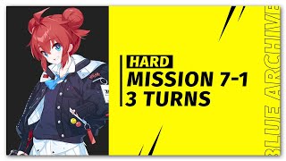 Blue Archive  Mission 71 Hard 3 Turns [upl. by Meilen]