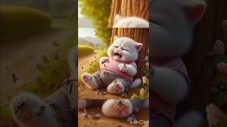 The bees stung the cat catlover shorts tiktok ai kucing [upl. by Garvin970]