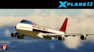 XP12 Felis 747200  Detroit takeoff and replays [upl. by Jannelle965]