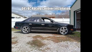 Q45 Coilover Installation  Project Q45 Part 3 [upl. by Orlan871]