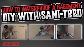 How To Waterproof A Basement DIY With SaniTred [upl. by Mattson]