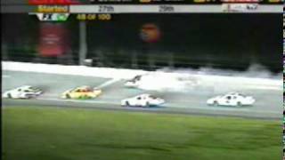 Michael Waltrip and Johnny Sauter crash 2002 Busch Series at Daytona [upl. by Behlau]