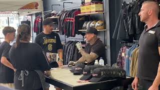 Carey Hart meets fans in Indian Motorcycle Gold Coast [upl. by Garratt]