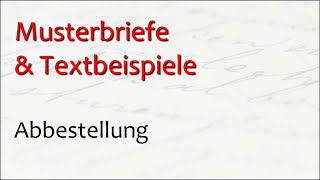 Abbestellung schreiben  Katalog abbestellen [upl. by Rae382]