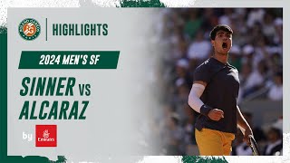 Sinner vs Alcaraz Semifinal Highlights  RolandGarros 2024 [upl. by Galven]