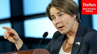 Massachusetts Governor Maura Healey Provides Update On State’s Emergency Family Shelter System [upl. by Artimas477]