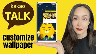 KakaoTalk StepbyStep instructions on how to customize wallpapers amp change background themes [upl. by Annotahs435]