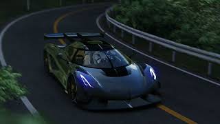 Koenigsegg Jesko Attack en Akina  Assetto Corsa [upl. by Nero]