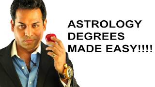 Astrology lesson 2 Astrology degree of planets and signs made easy What are degrees in astrology [upl. by Dnumyar]