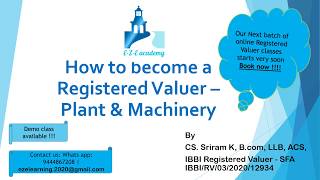 IBBI registered valuer for engineers  engineers can earn 20000 to 100000 [upl. by Rramo]