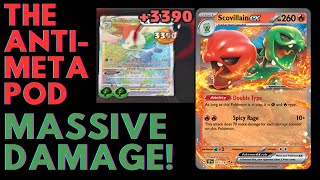 How to Destroy Opponents w just a CHEAP Scovillain EX Deck  The AntiMetapod  A New Segment [upl. by Pelaga]