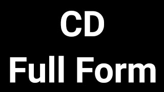 CD Full Form  CD  Full Form  CD Meaning [upl. by Cyd]